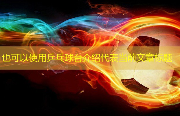 乒乓球臺介紹